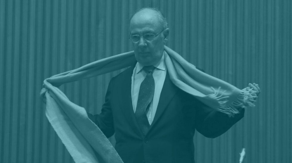 Rodrigo Rato, tras su comparecencia.