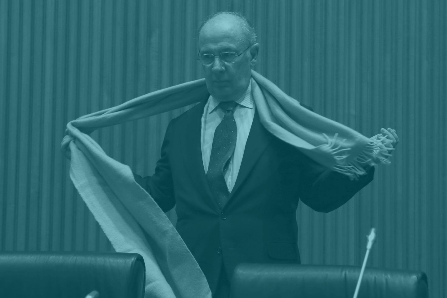 Rodrigo Rato, tras su comparecencia.