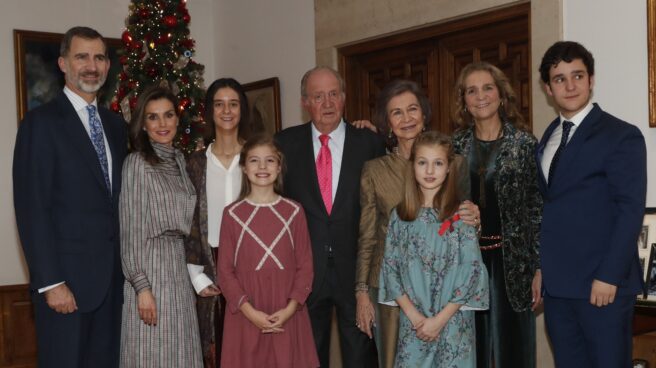 Almuerzo de la Familia Real con motivo del 80 aniversario de Su Majestad el Rey Don Juan Carlos.