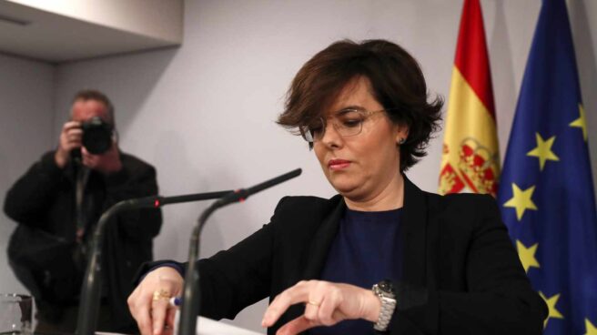 Varapalo del Consejo de Estado al Gobierno al tumbar la 'impugnación preventiva' de Puigdemont Soraya Sáenz de Santamaría.