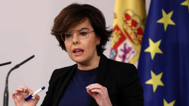 La vicepresidenta del Gobierno, Soraya Sáenz de Santamaría.