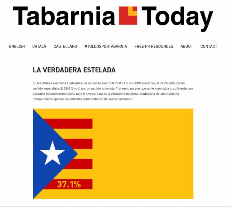 Tabarnia lanza un periódico digital para difundir argumentos contra la secesión
