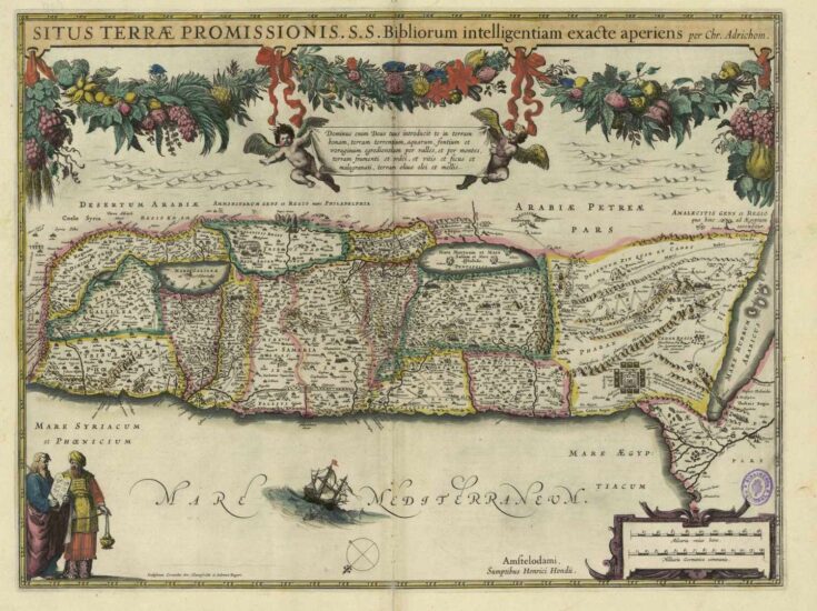 La Tierra de Promisión o Tierra Prometida en Atlas ou representation du Monde Vniversel; Gerard Mercator, BNE, 1633