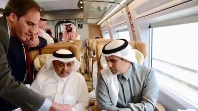 Captura del vídeo promocional del AVE a La Meca lanzado por el Gobierno saudí a finales de septiembre.