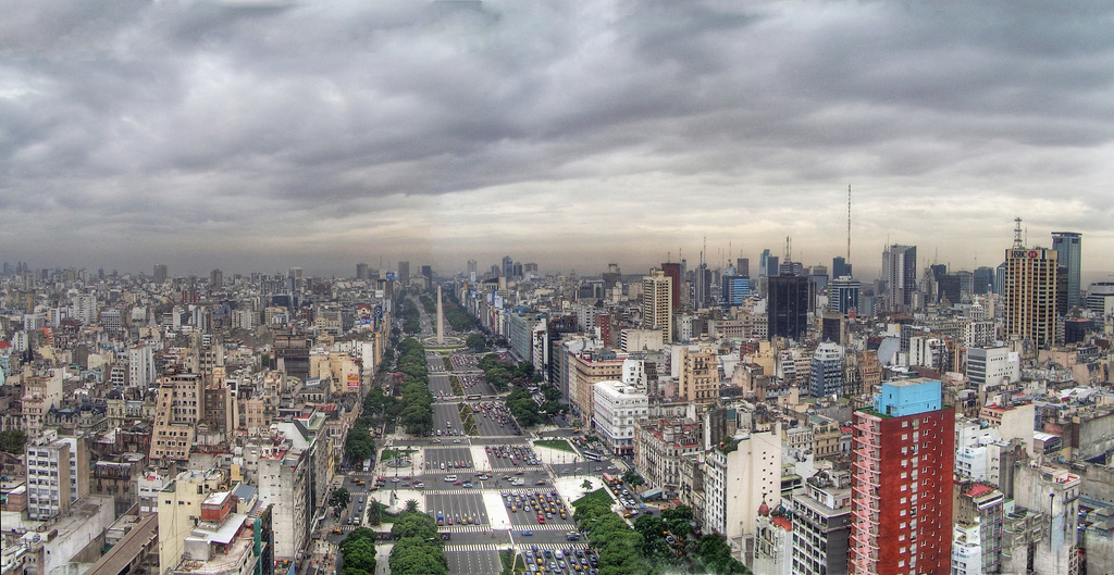 Avenida 9 de julio de Buenos Aires, la más ancha del mundo.