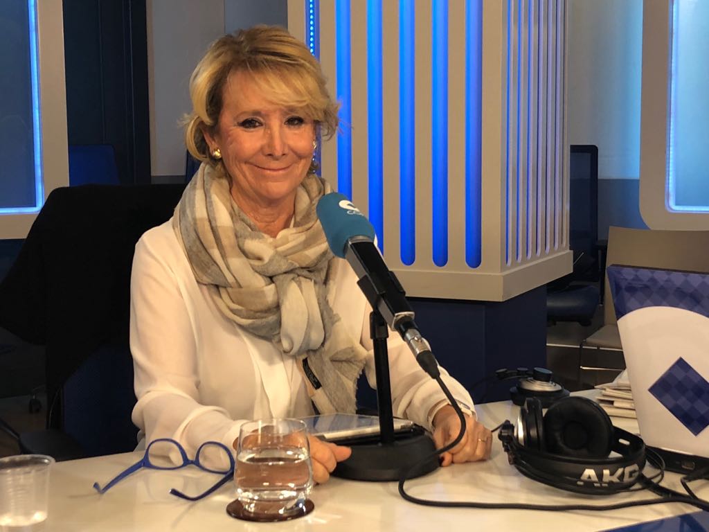 Esperanza Aguirre,en la cadena Cope.