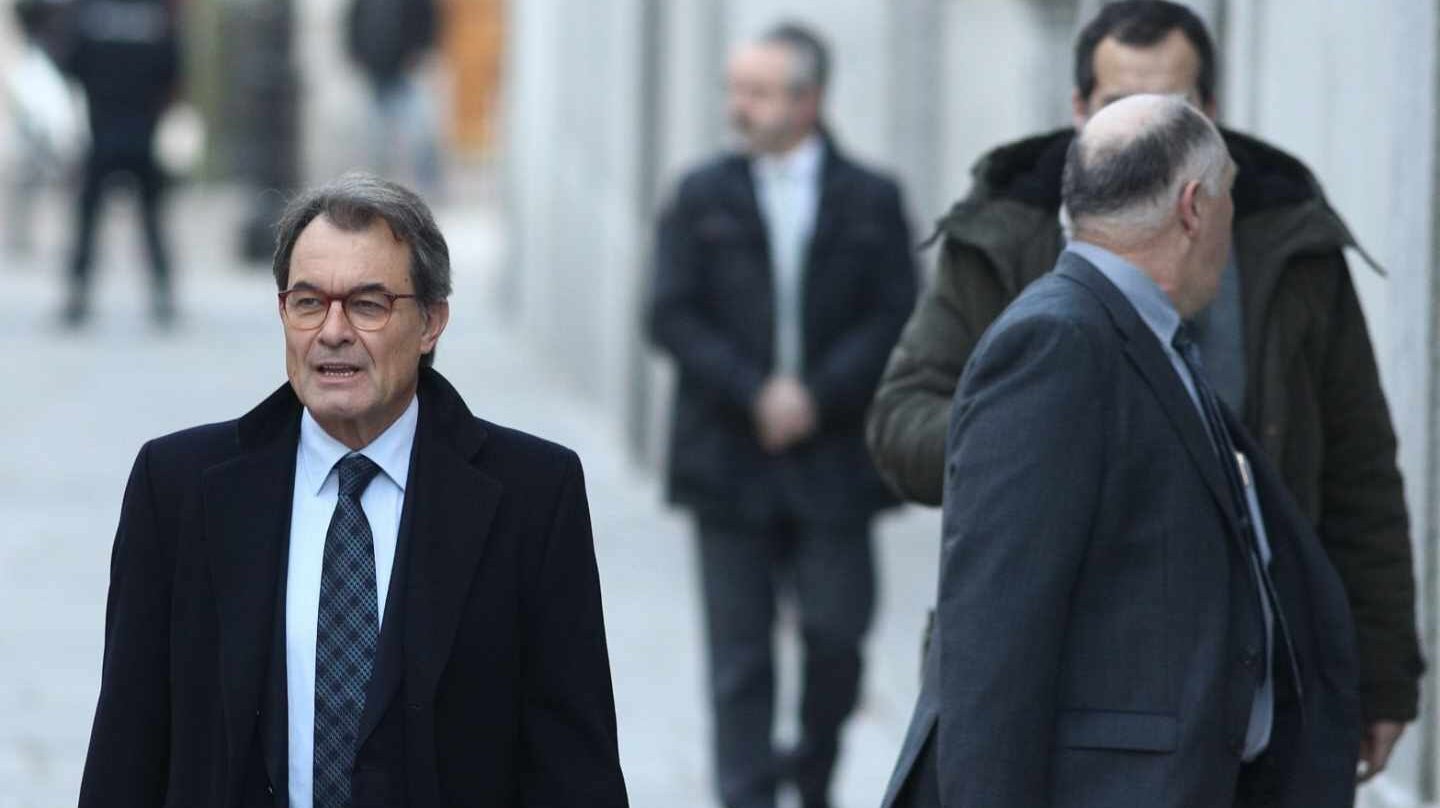 Artur Mas, a su llegada al Tribunal Supremo.