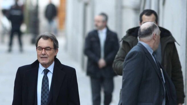 Artur Mas, a su llegada al Tribunal Supremo.