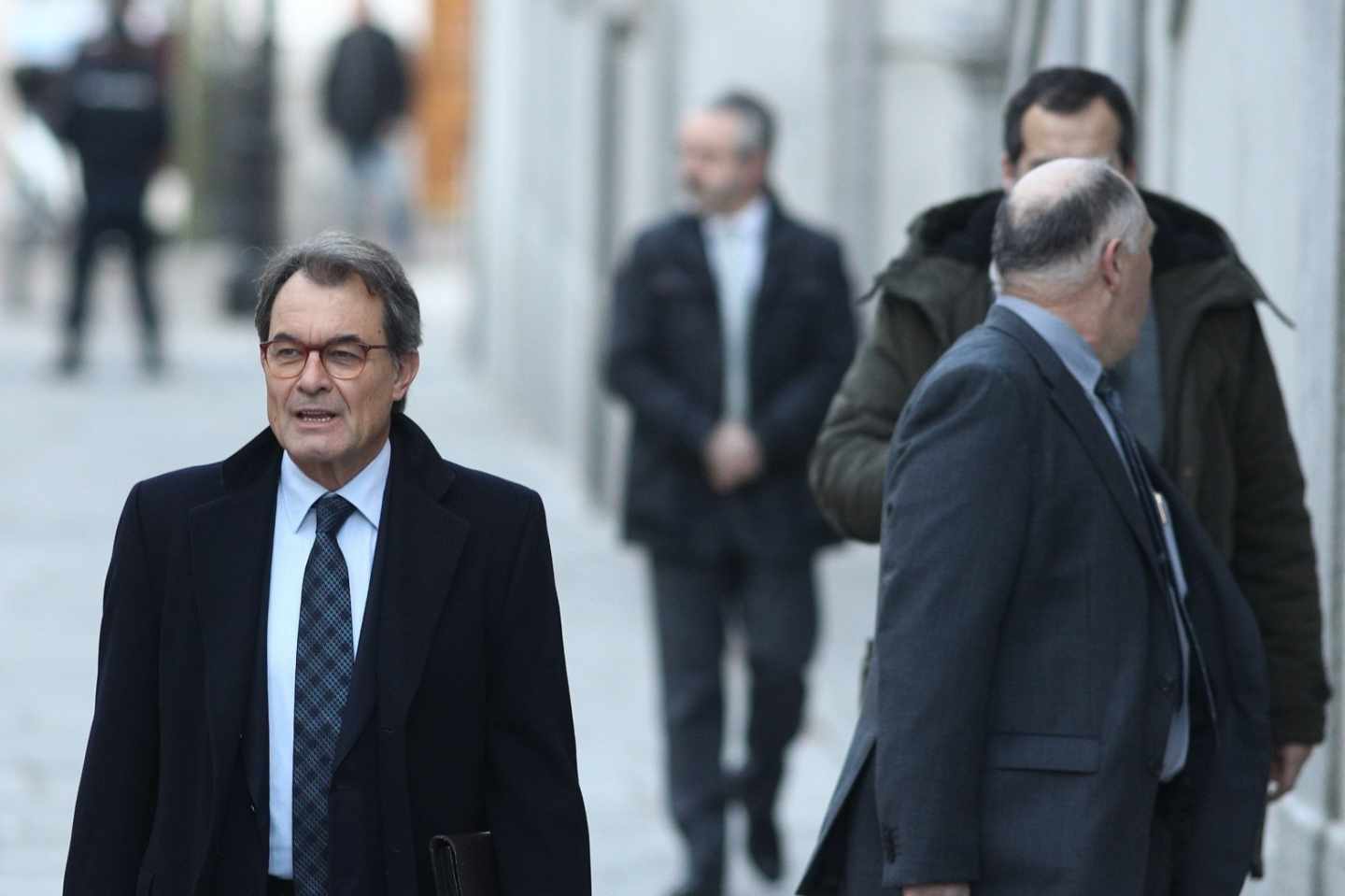 Artur Mas, a su llegada al Tribunal Supremo.