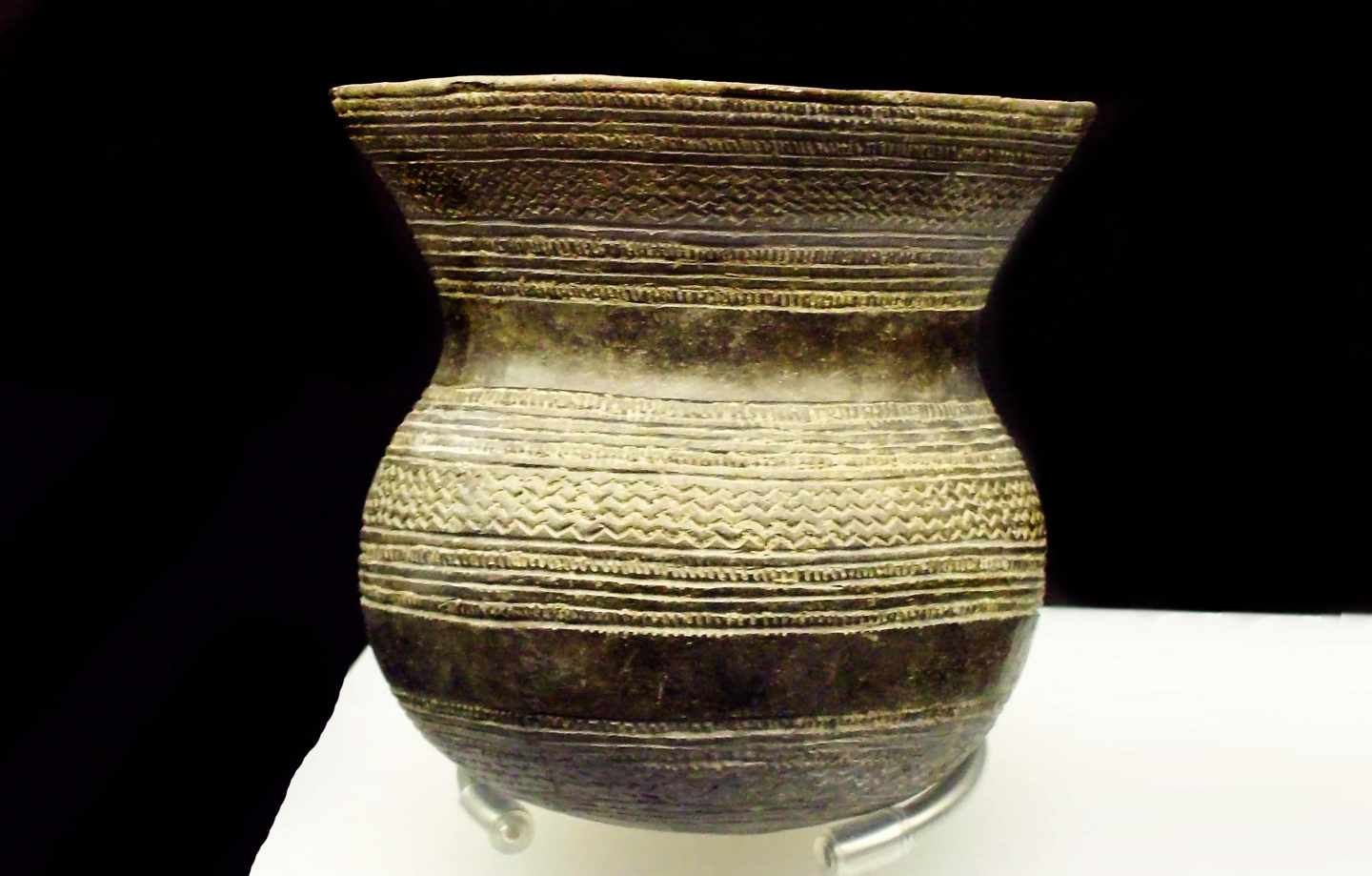 Vaso campaneiforme en el Museo Arqueológico Nacional.