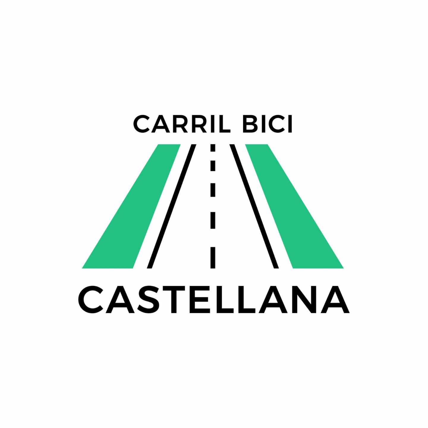Logo de la iniciativa en aras de una infraestructura ciclista para el Paseo de la Castellana.