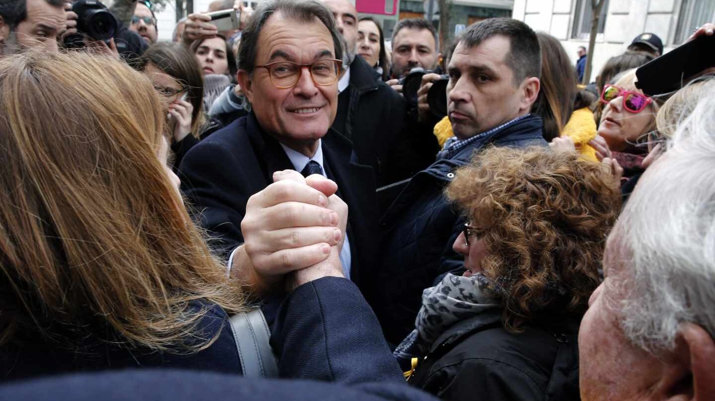 Artur Mas, a la salida del Tribunal Supremo.