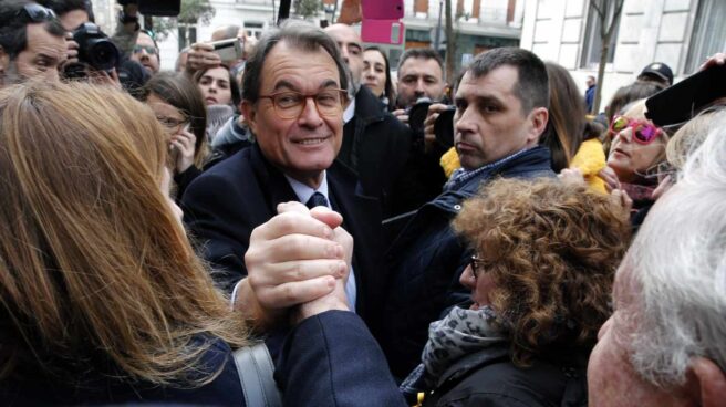 Artur Mas, a la salida del Tribunal Supremo.