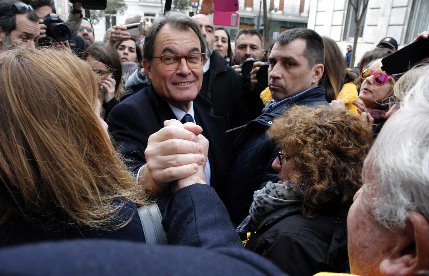 Artur Mas, a la salida del Tribunal Supremo.