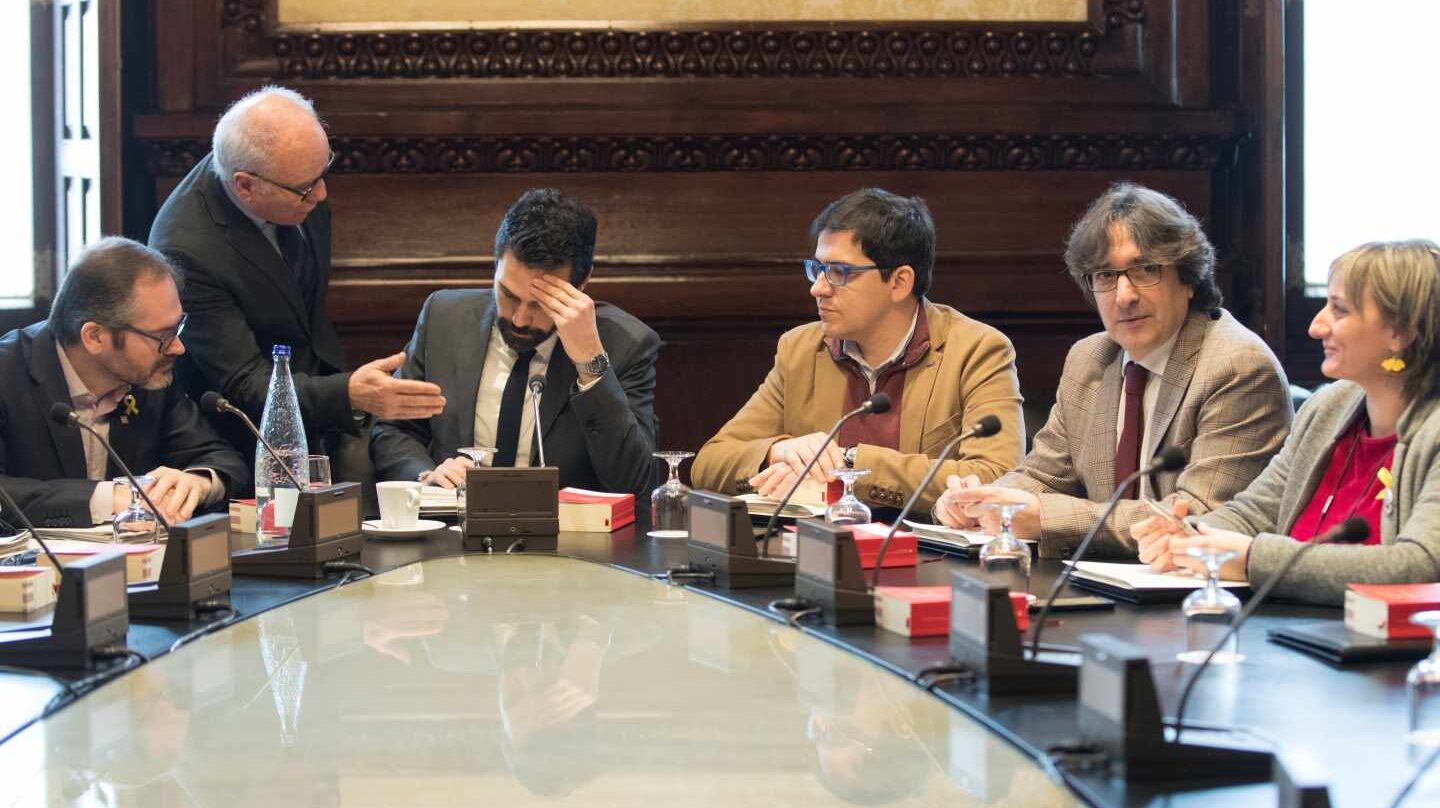 Reunión de la Mesa del Parlament.