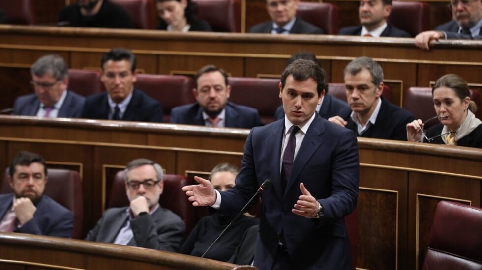 Albert Rivera, en una intervención en el Congreso.