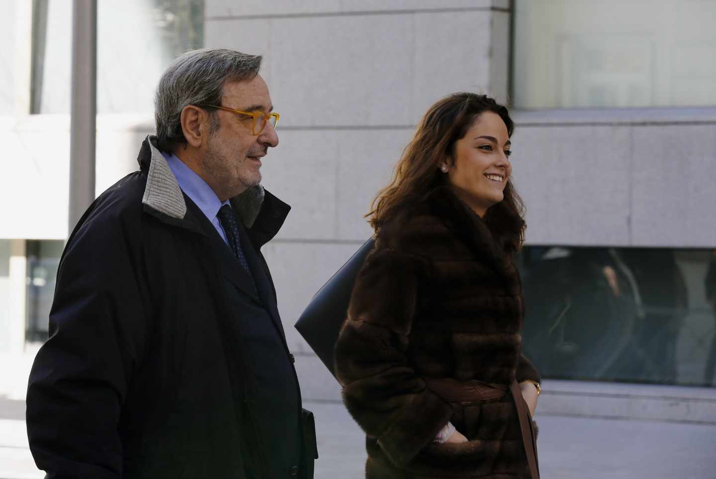 El ex presidente de Catalunya Caixa Narcís Serra, a su salida de la Audiencia Nacional.