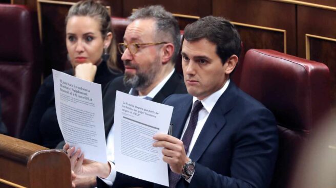albert rivera ciudadanos congreso diputados El líder de Ciudadanos, Albert Rivera, durante su intervención hoy en la sesión de control al Gobierno.