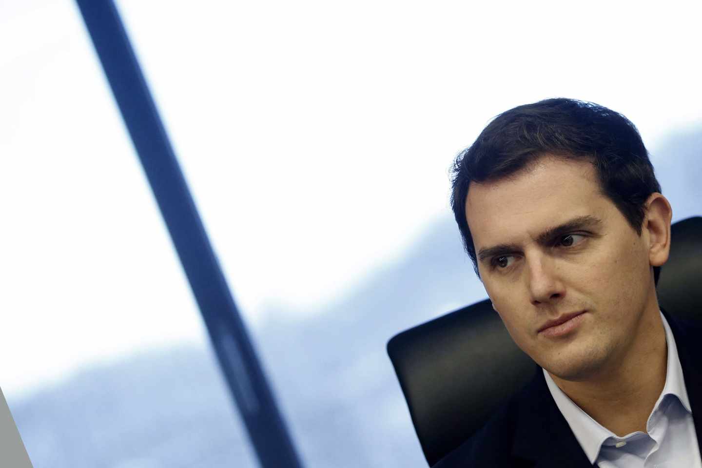 El presidente de Ciudadanos, Albert Rivera, durante una reunión del Grupo Parlamentario en el Congreso.