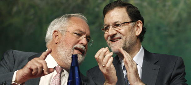 Mariano Rajoy con Miguel Arias Cañete