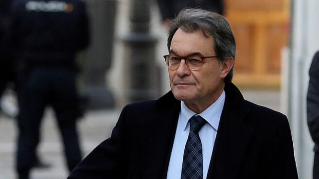 Artur Mas a su llegada al Tribunal Supremo.