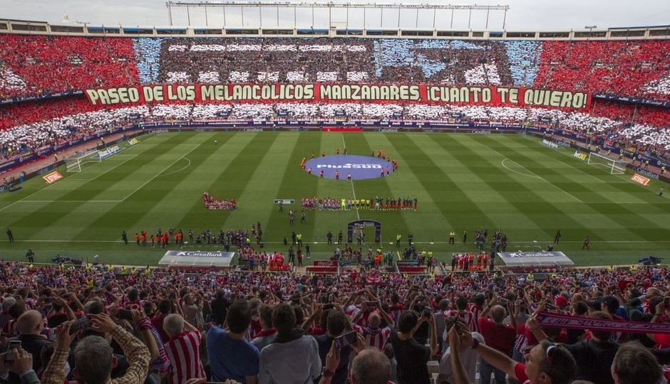 Despedida del Vicente Calderón en Liga, en mayo de 2017.