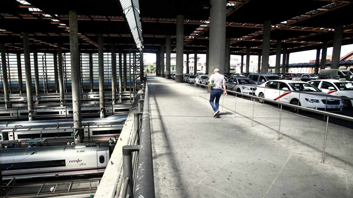 Interior de la Estación de Atocha, en Madrid.