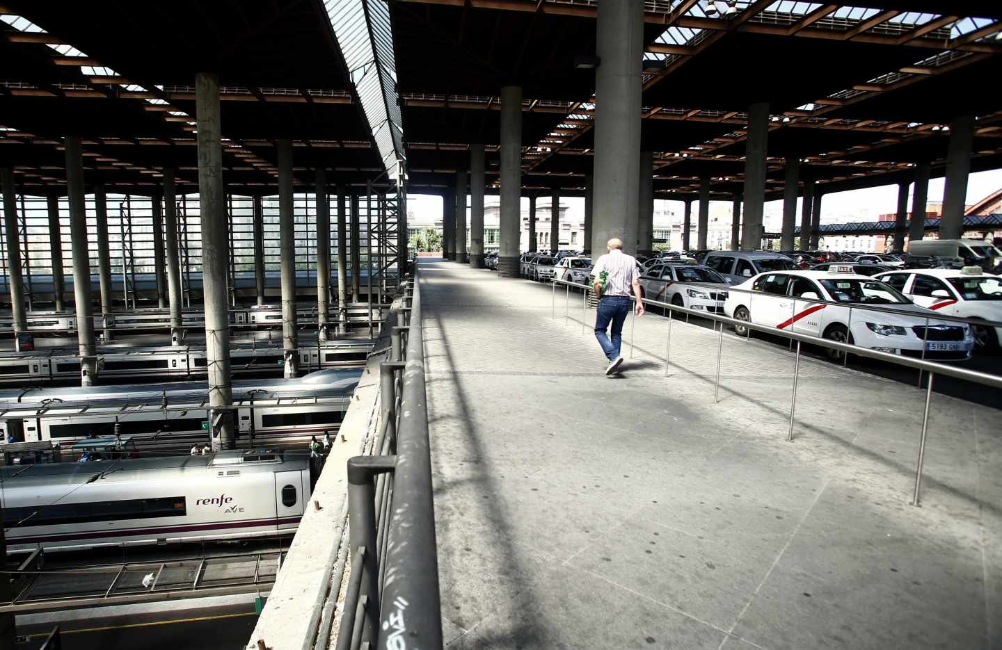 Interior de la Estación de Atocha, en Madrid.