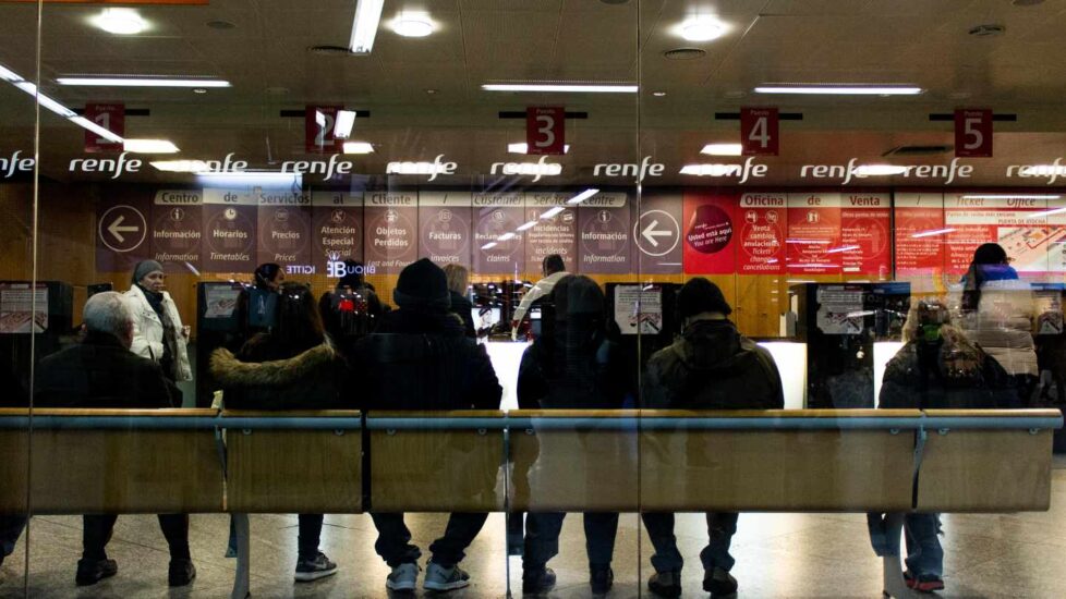 Sala de espera de la estación de Atocha