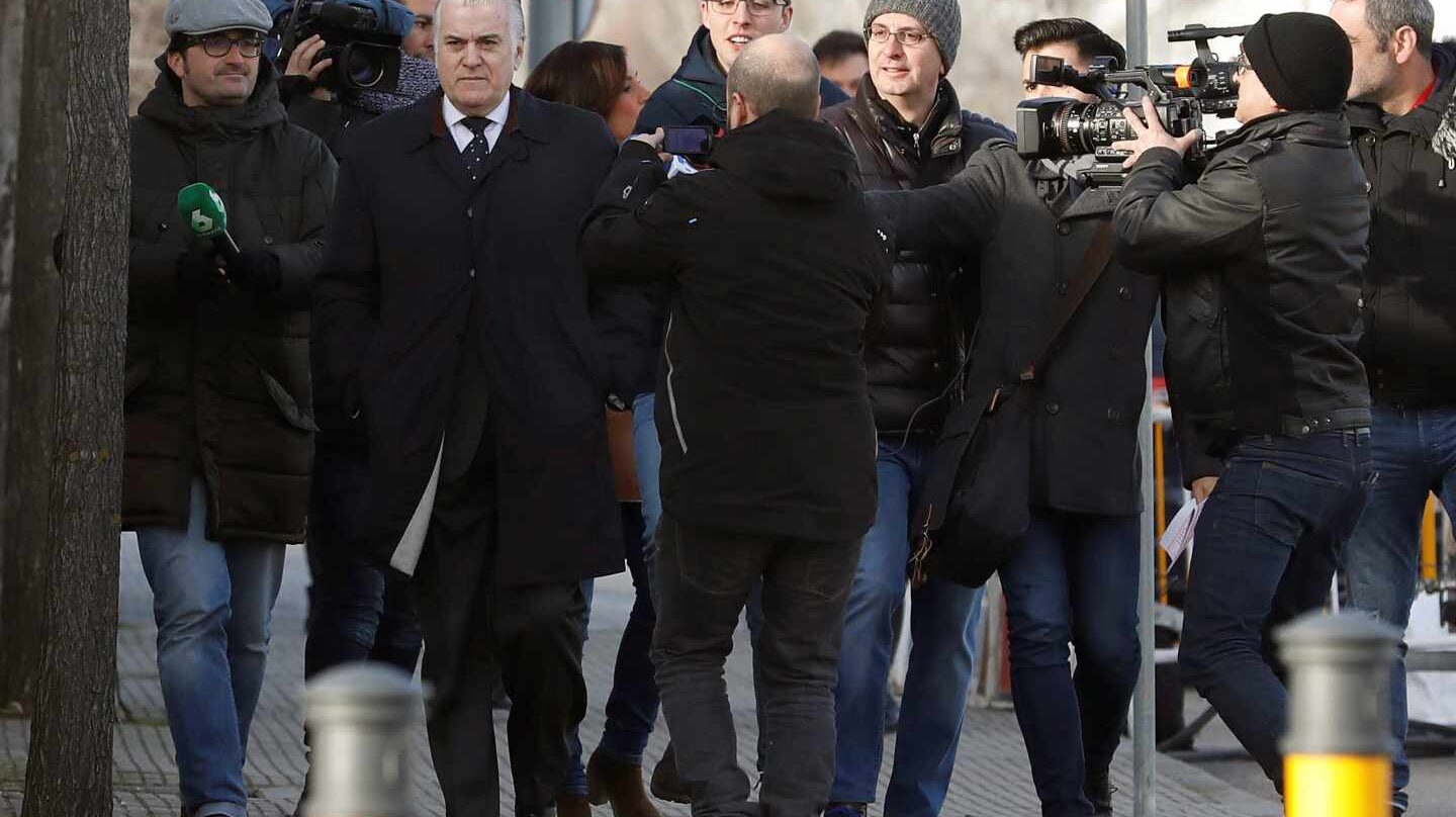 Luis Bárcenas llega a la Audiencia Nacional.
