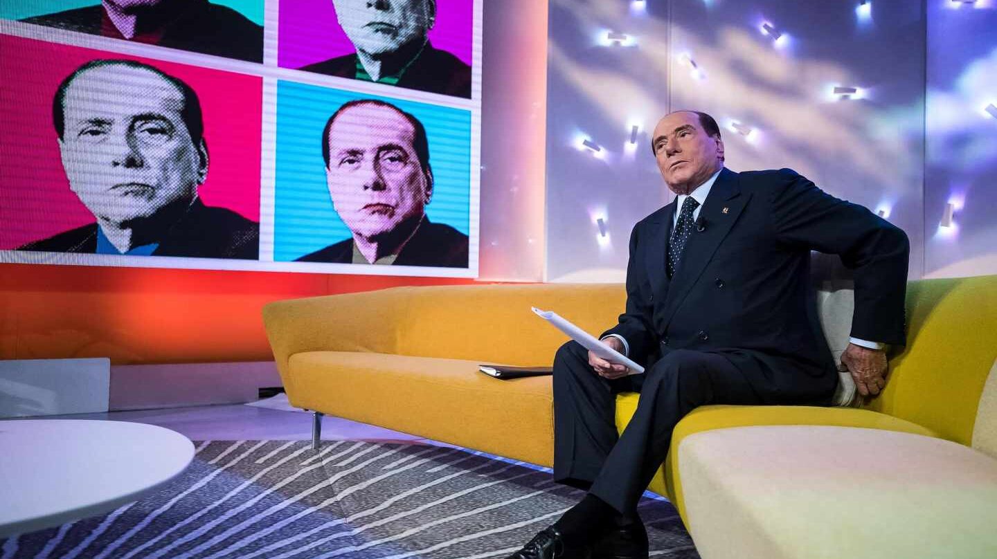 Silvio Berlusconi en un programa de televisión.