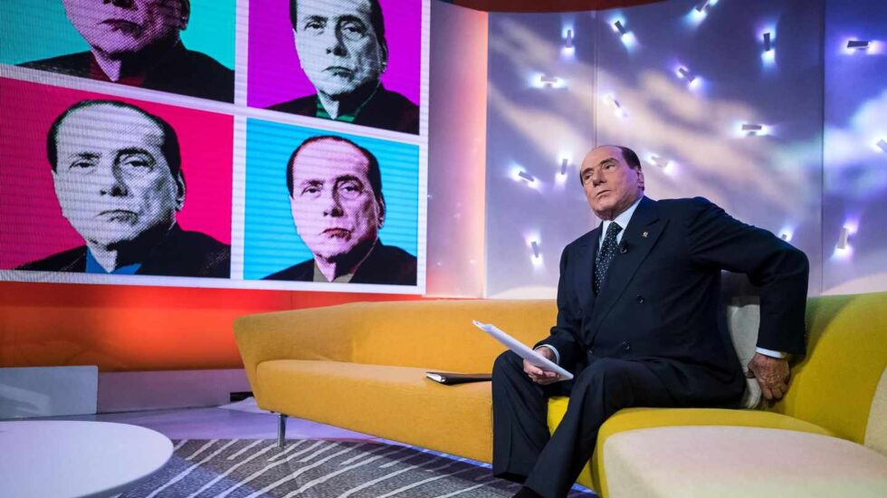 Silvio Berlusconi en un programa de televisión.