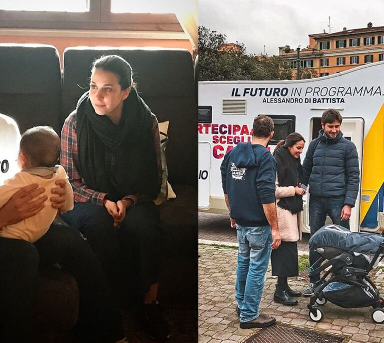 'Dibba', el no-candidato con caravana y bebé