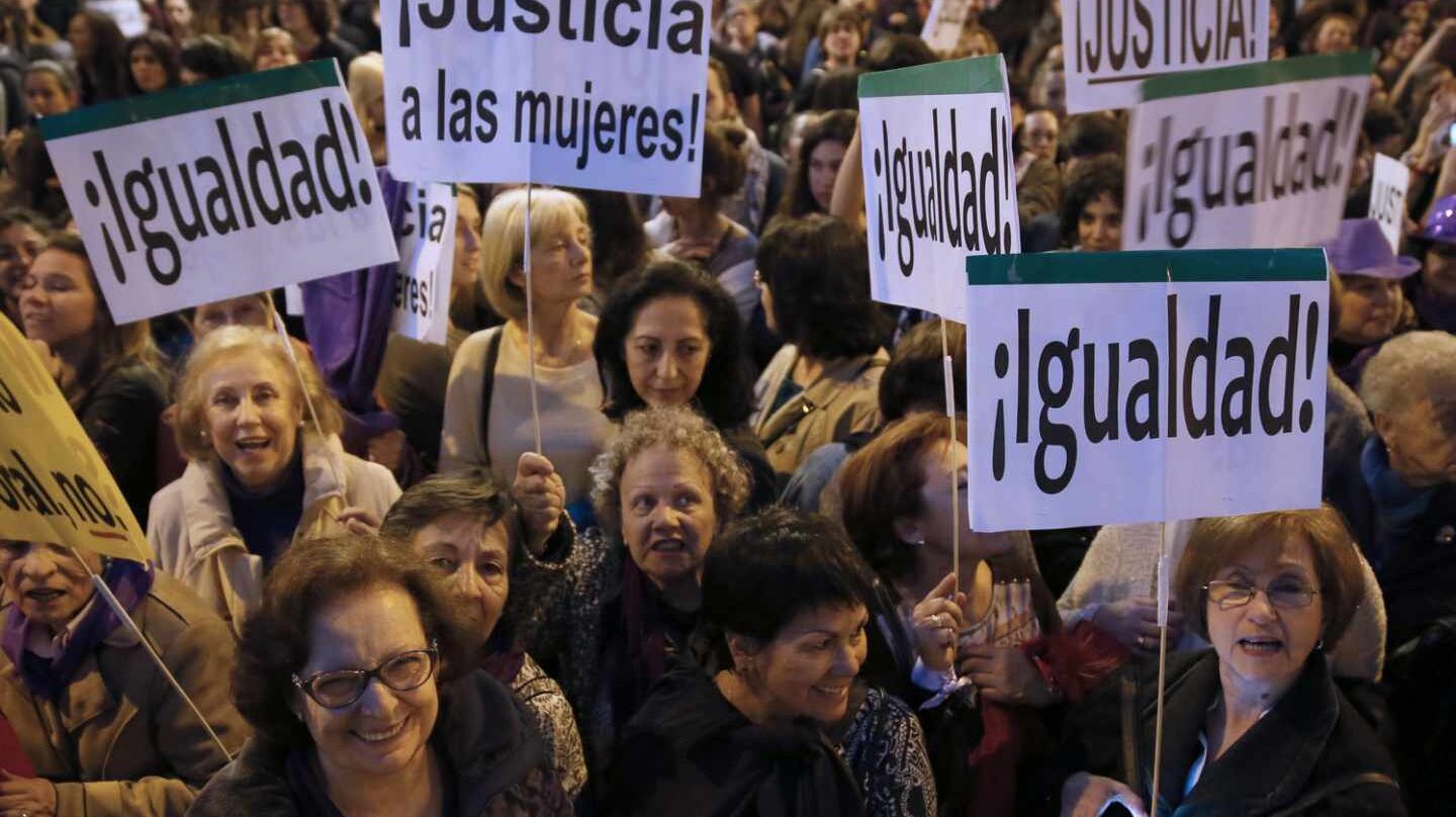 Manifestación a favor de la igualdad