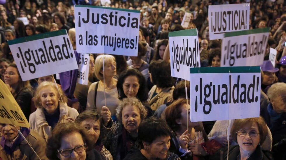 Manifestación a favor de la igualdad