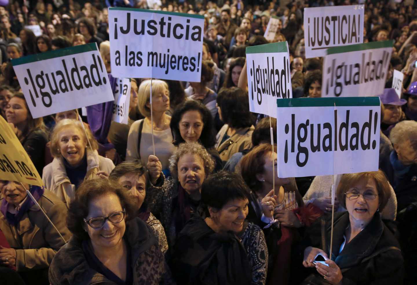 Manifestación a favor de la igualdad