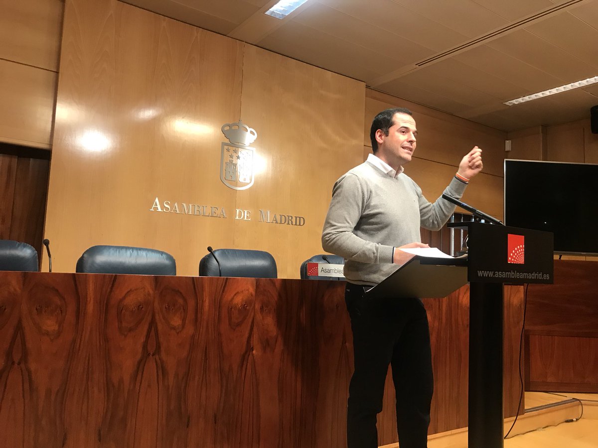 El portavoz de Ciudadanos en la Asamblea de Madrid, Ignacio Aguado.