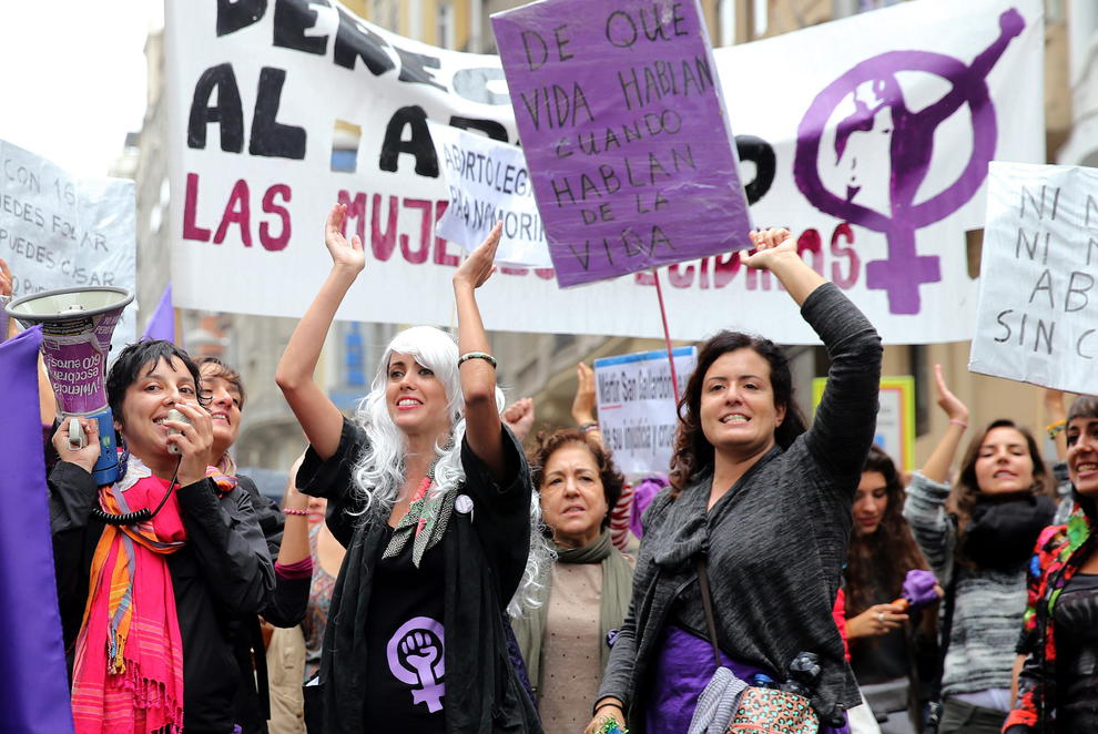 Imagen de los actos preparatorio del 8-M