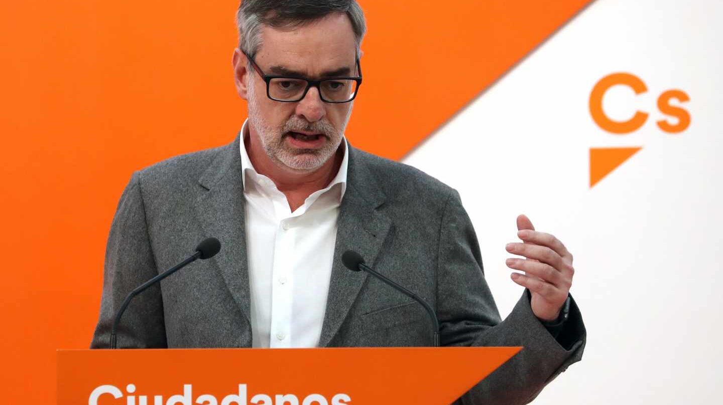 José Manuel Villegas, secretario general de Ciudadanos, tras la reunión de la Ejecutiva.