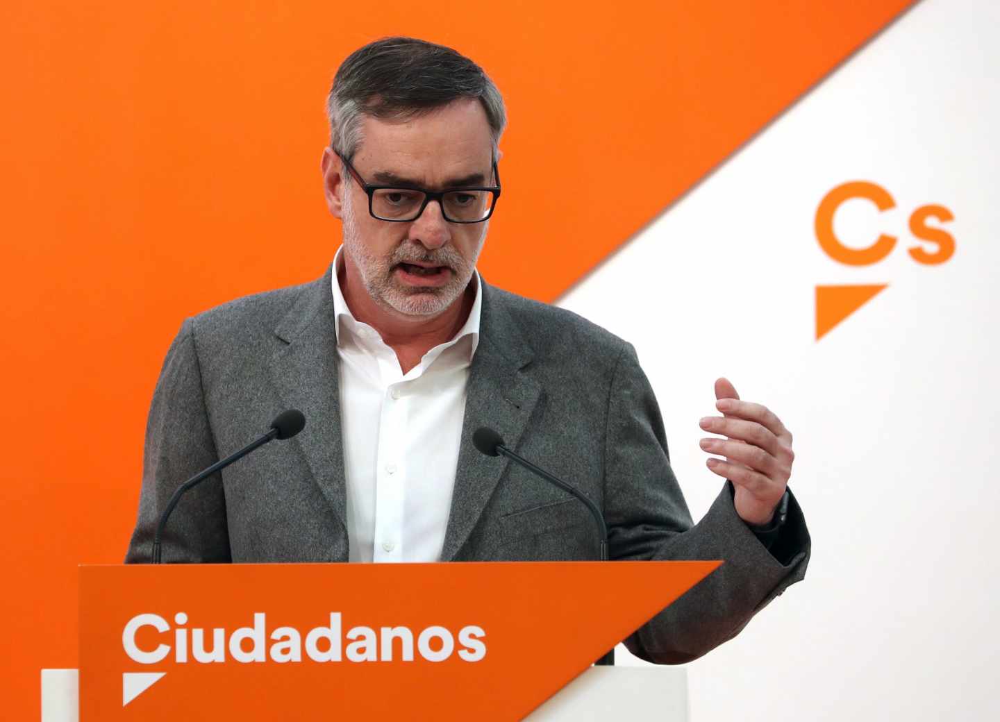 José Manuel Villegas, secretario general de Ciudadanos, tras la reunión de la Ejecutiva.