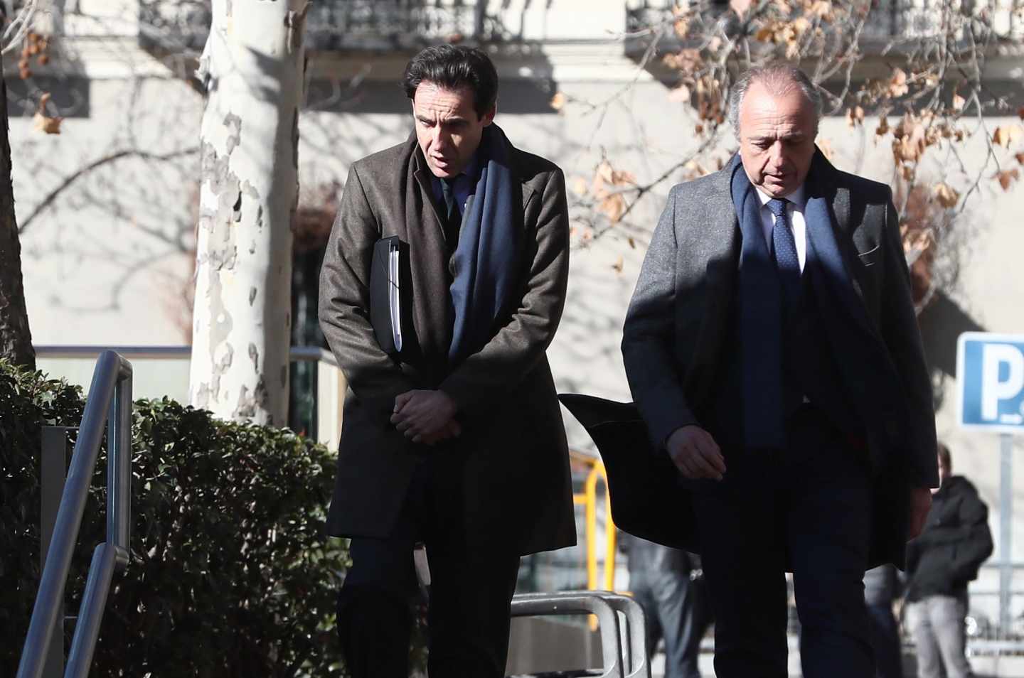 Javier López Madrid, llegando a la Audiencia Nacional en una de sus comparecencias.