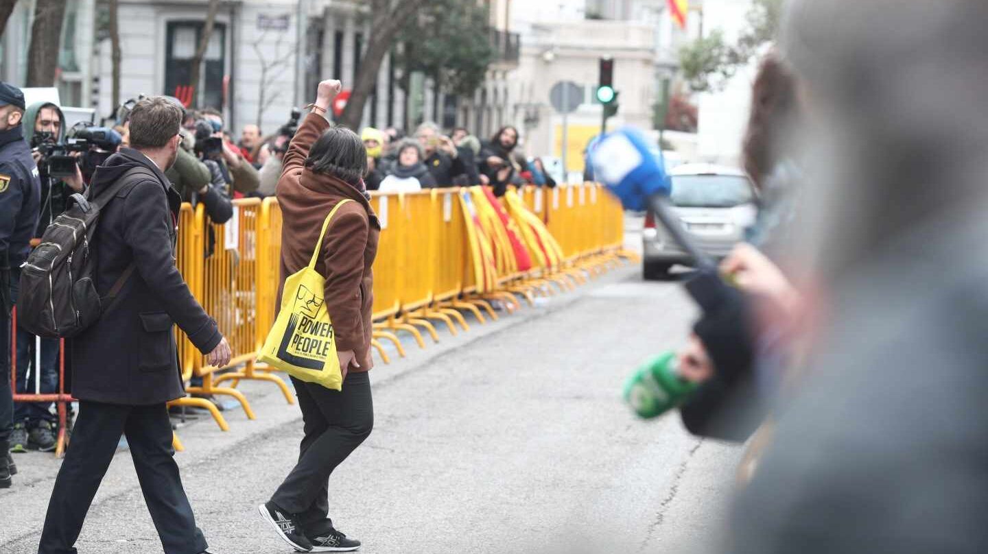 La diputada de la CUP Mireia Boya acude a declarar al Tribunal Supremo.