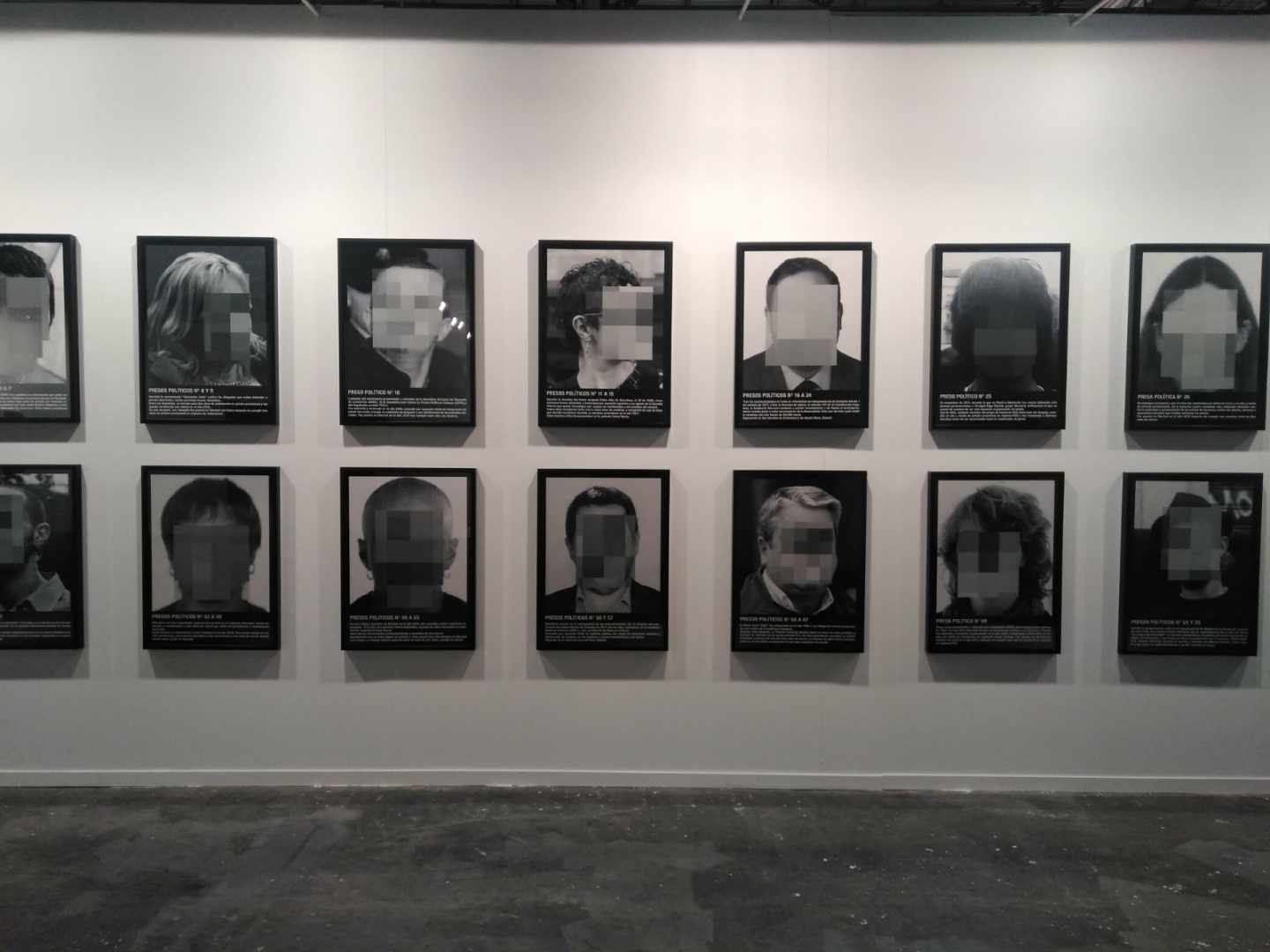 La polémica obra 'Presos políticos' de ARCOmadrid.