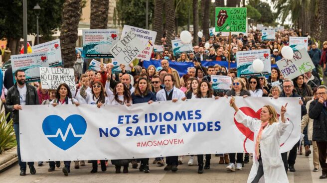 Un momento de la manifestación.