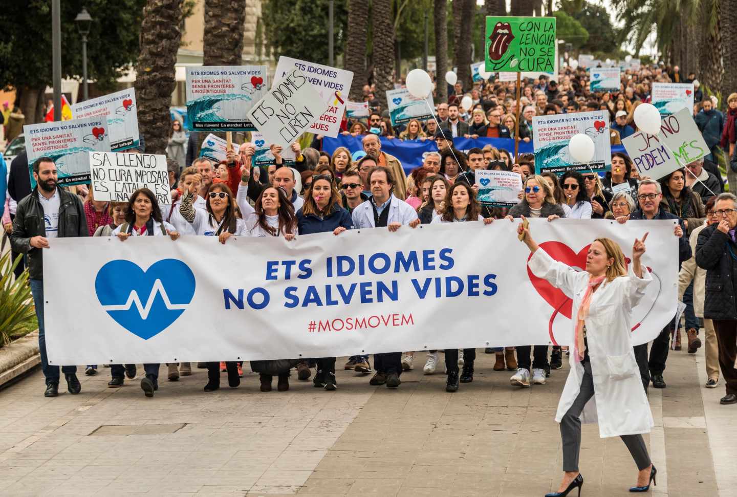 Un momento de la manifestación.