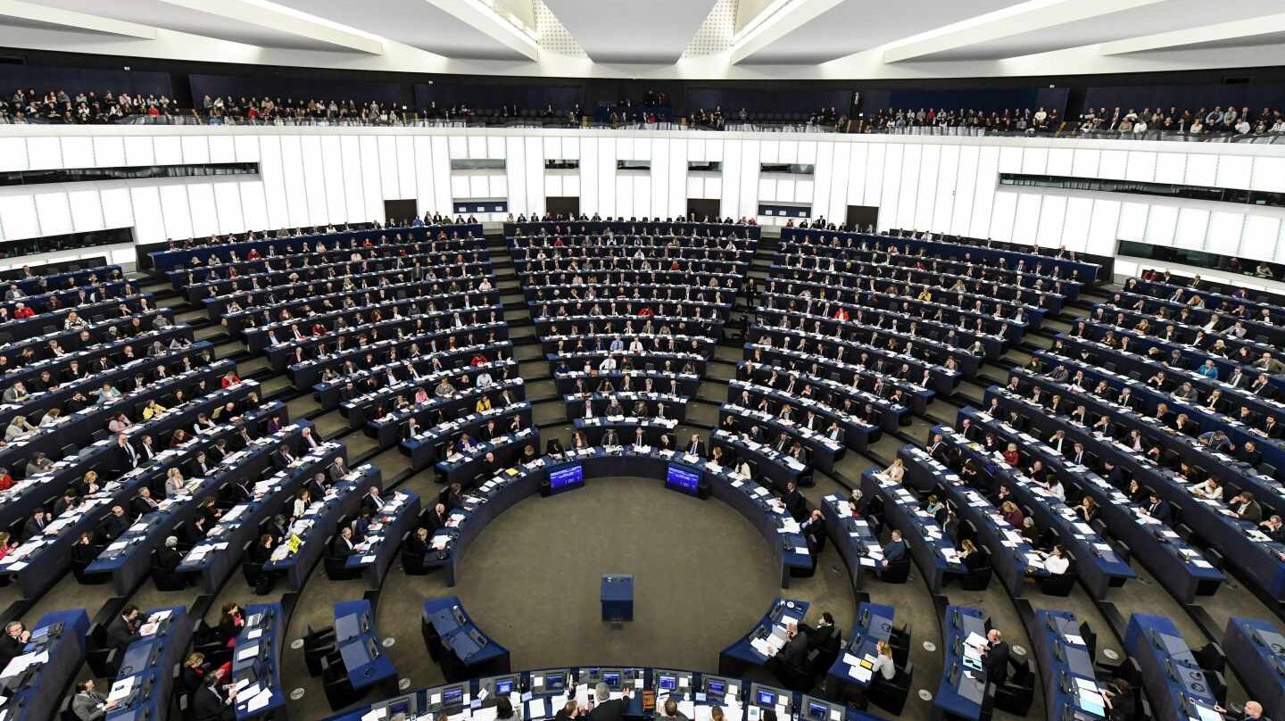 Vista panorámica del Parlamento Europeo.