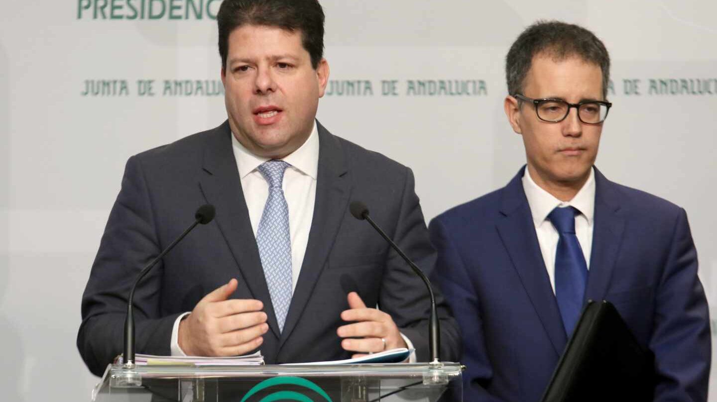 Fabian Picardo, ministro principal del Gobierno de Gibraltar, en rueda de prensa.