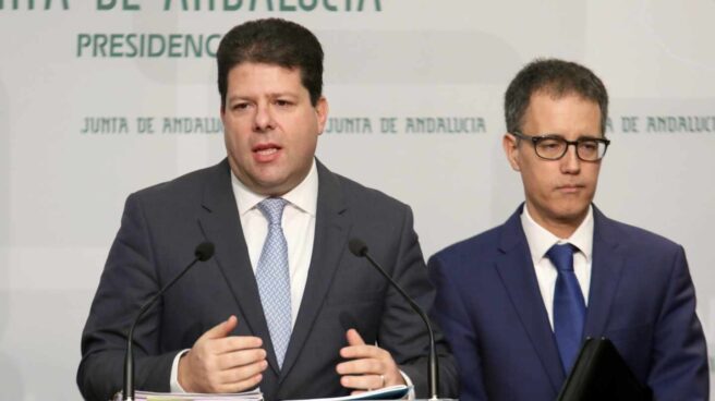 Fabian Picardo, ministro principal del Gobierno de Gibraltar, en rueda de prensa.