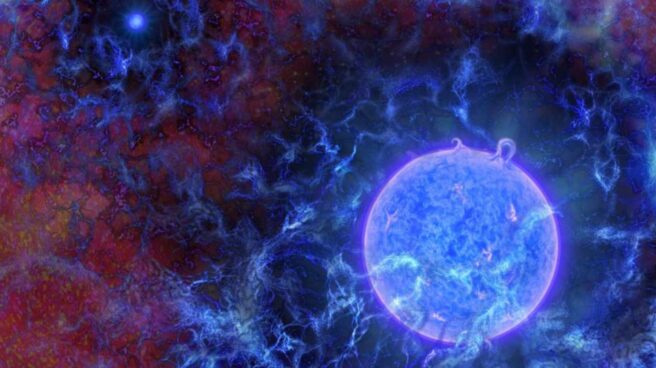 Este es el aspecto de debían de tener las primeras estrellas del universo Este es el aspecto de debían de tener las primeras estrellas del universo