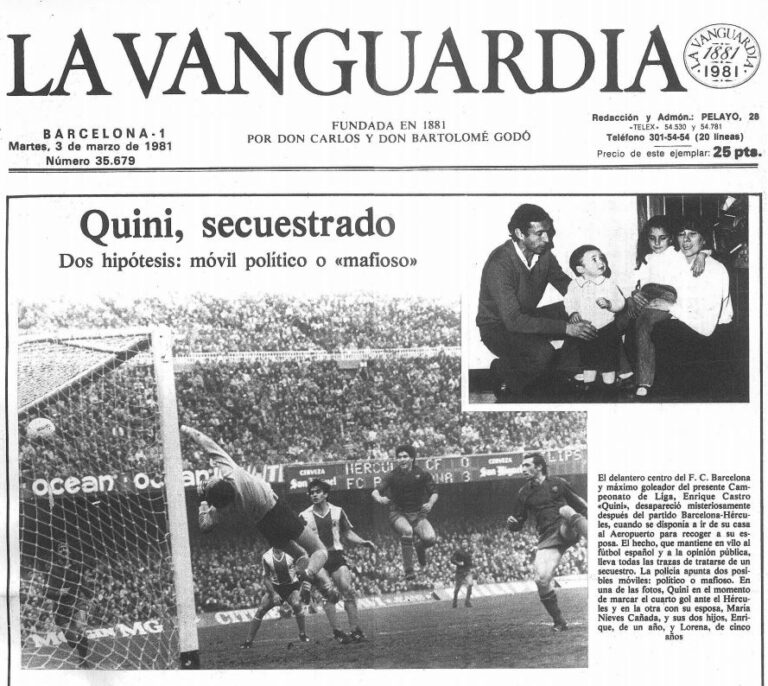 El día que Quini perdonó a su secuestrador: "Éste es mi teléfono, cuando quieras puedes llamarme"